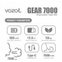 Vozol Gear 7000 Cedar Pomelo tek kullanımlık elektronik sigara teknik özellikleri.