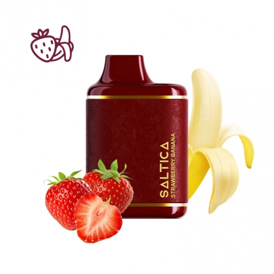 Saltica Leather 7000 Strawberry Banana Disposable Vape Bar