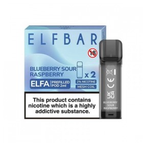 Elf Bar Elfa Blueberry Sour Raspberry Prefilled Pod Kartuş 2'li Paket