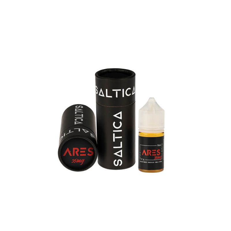 Saltica Ares Salt Likit 35mg ambalajlı ve şişeli ürün fotoğrafı