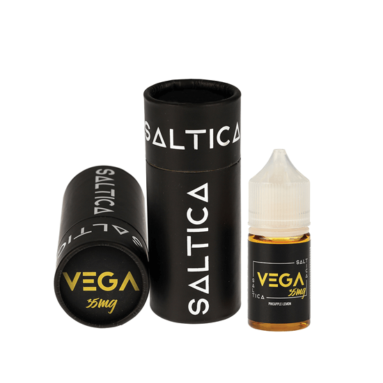 Saltica Vega Salt Likit 35mg Ananas Limon Aromalı, Siyah Kutu Ambalajlı