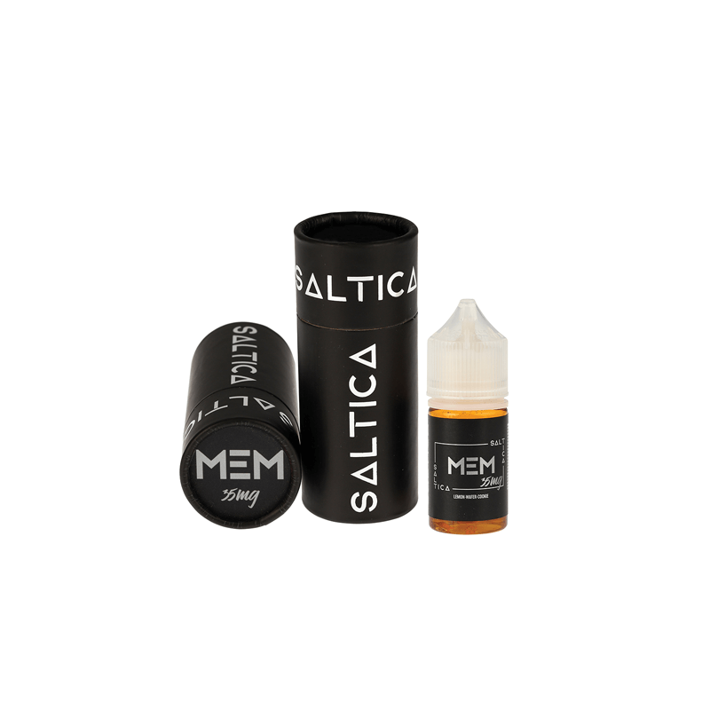 Saltica MEM 35mg Salt Likit, Siyah Ambalajlı, Limonlu Waffle Cookie Aroması