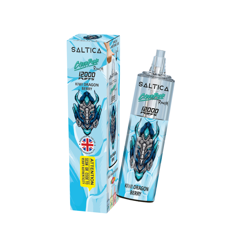 Saltica Cyberpunk 12000 Kiwi Dragon Berry tek kullanımlık elektronik sigara