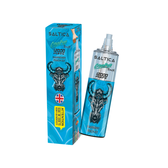 Saltica Cyberpunk 12000 Raspberry Peach Ice Tek Kullanımlık Vape Bar
