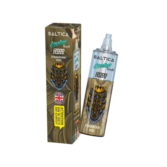 Saltica Cyberpunk 12000 Strawberry Kiwi Disposable Vape Bar